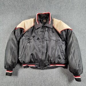 Vintage 1987 Yamaha FZR Motorcycle Racing Bomber Jacket Mens M Maxim Wear Korea